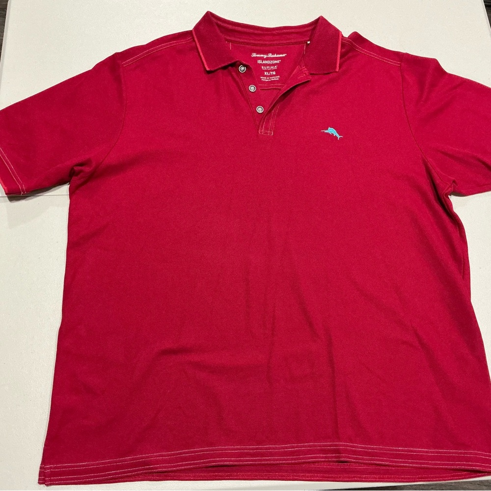 Tommy Bahama Vibrant Red Polo Shirt
